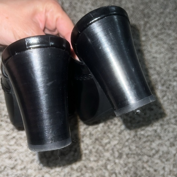 BRIGHTON Ray Black Slides Mules  Sandals  Sz 7.5 Italy - Picture 6 of 10